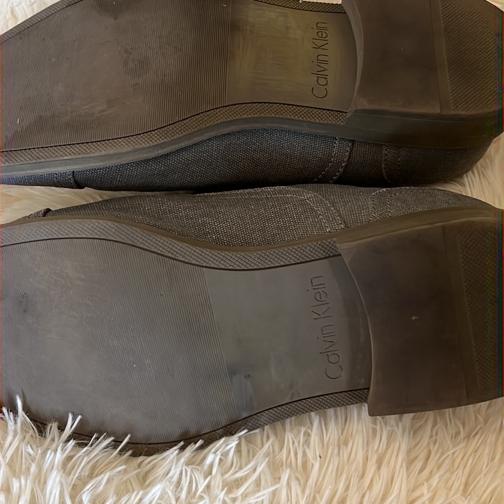 Men's Calvin Klein Grey Dress Shoes- SIZE 11.5 - Picture 4 of 6